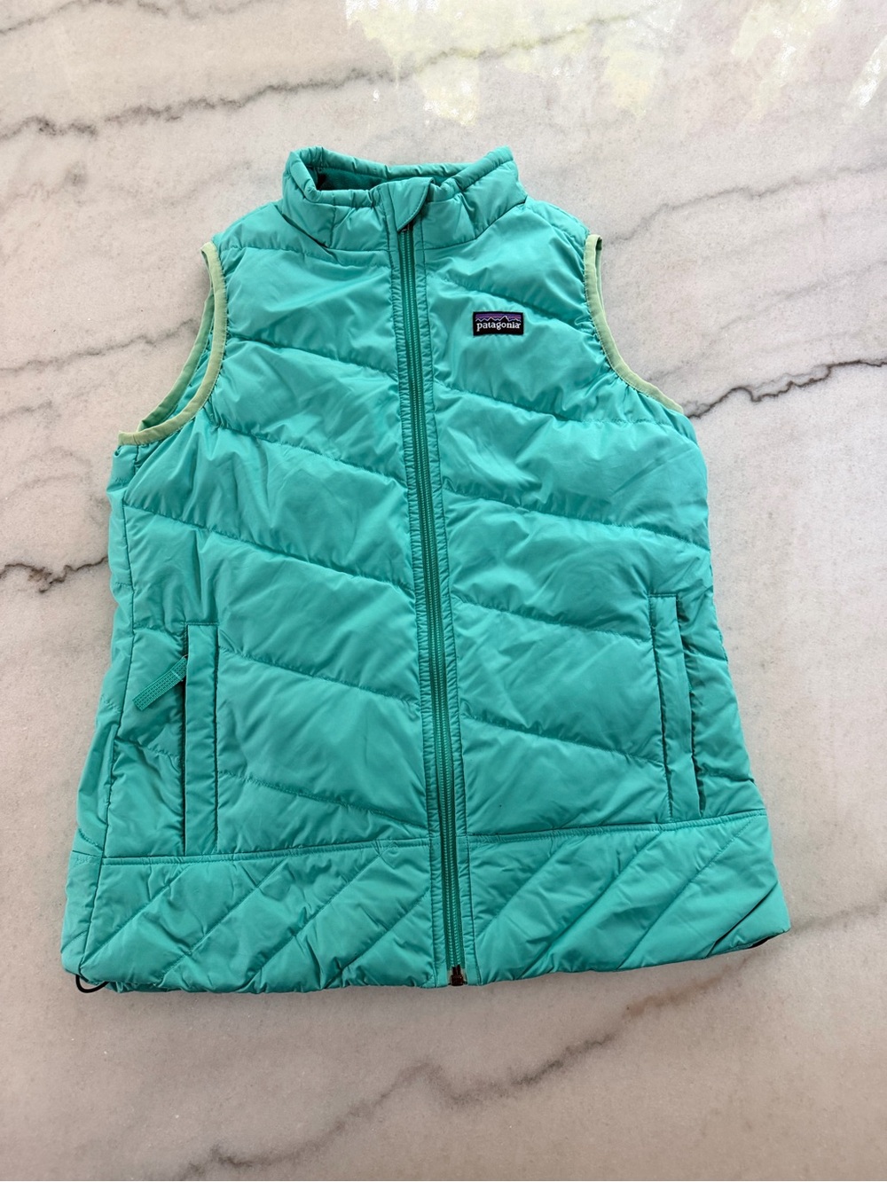 Patagonia Girls' Teal Quilted Puffer Vest